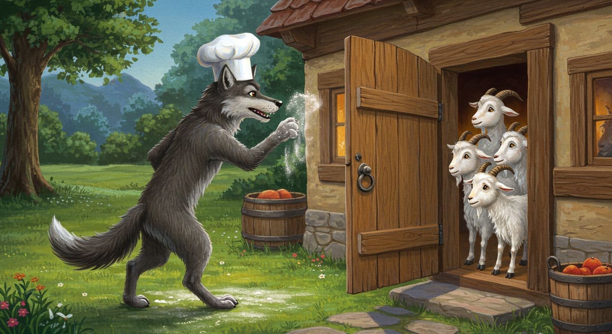 Cuento clásico: El lobo y los siete cabritos