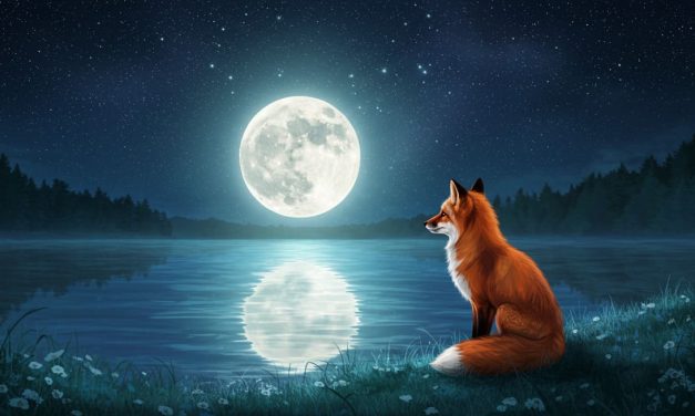 El zorro enamorado de la Luna